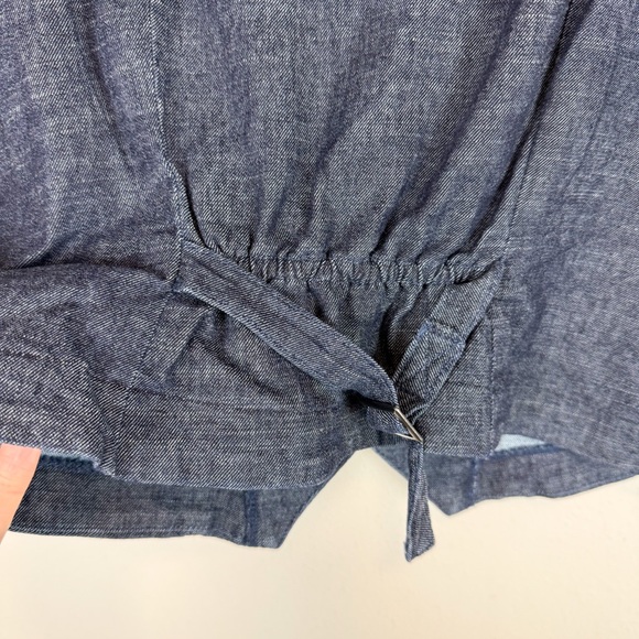 Evereve Ever Denim Vest Dark Rinse Size Small - Picture 7 of 8